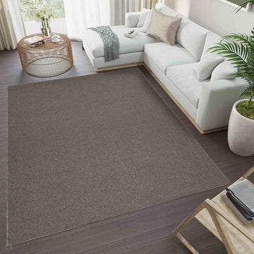 Simple Plain SIM00 Dark Beige Flatweave Rug-Desire Rugs-Rug Love - The Most Loved Rug Store